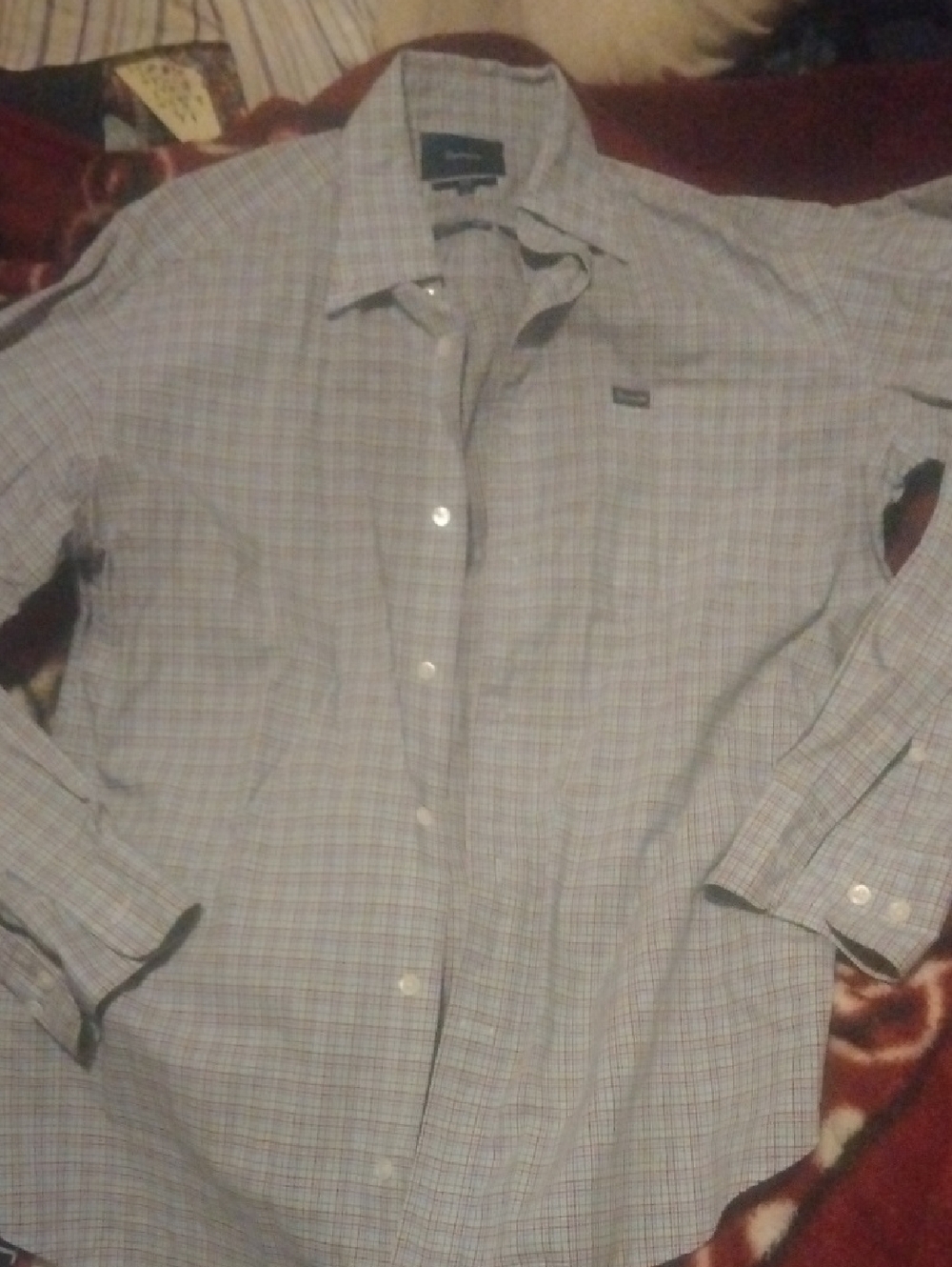 Faconnable Button-Down Plaid Men’s Shirt - Multi Color. Size M